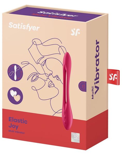 Універсальний гнучкий вібратор для пар Satisfyer Elastic Joy Red SO6128 SafeYourLove