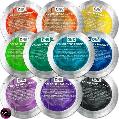 Цветные презервативы ONE Color Sensations UCIU000030 фото