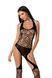 Bodystocking BS060 Black Passion, z geometrycznym wzorem, czarny, rozmiar S/L