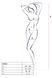 Bodystocking BS060 Black Passion, z geometrycznym wzorem, czarny, rozmiar S/L