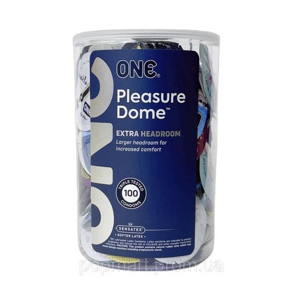 ONE Pleasure Dome condom jar, 100 pcs.