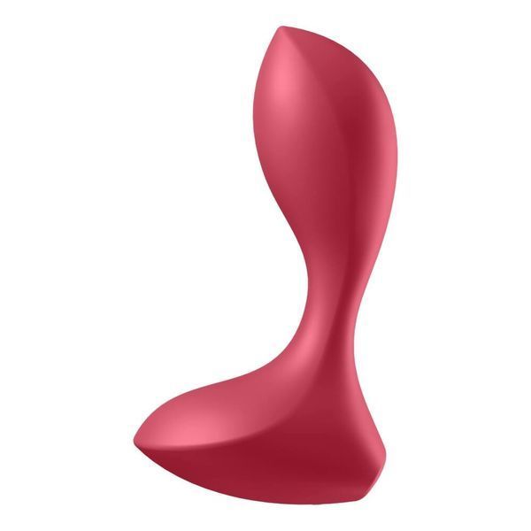 Anatomical anal plug with vibration Satisfyer Backdoor Lover red