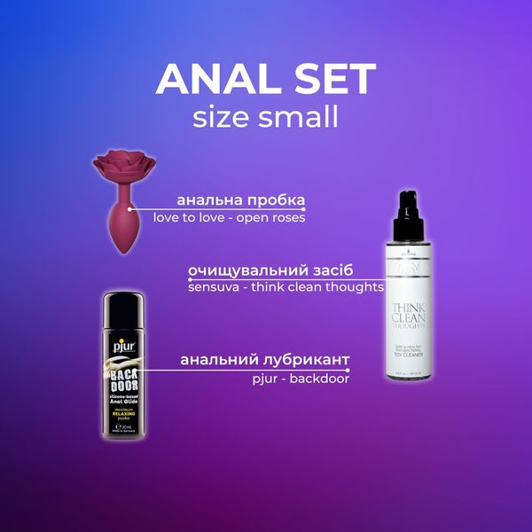 Набор Anal set - size small