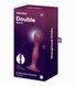 Dildo waginalno-analne Satisfyer Double Ball-R z obciążonymi kulkami, bordowe