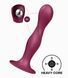Dildo waginalno-analne Satisfyer Double Ball-R z obciążonymi kulkami, bordowe