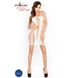 Бодістокінг Passion BS027 white, сукня-сітка на бретелях, дуже відверта PBS027W фото 2 Safeyourlove