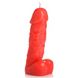 Низкотемпературная свеча пенис Master Series, красная MS46918 фото 4
