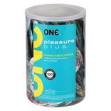 Банка презервативів ONE Pleasure Plus, 100 шт 14000B фото Safeyourlove