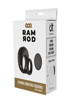 Эрекционное виброкольцо Dreamtoys Ramrod с пультом, черное DT22087 фото