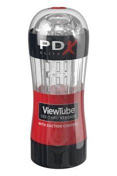 Мастурбатор Pipedream PDX Elite Viewtube See-Thru Stroker, 18.5 см P61448 фото