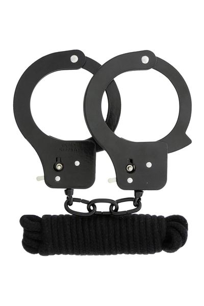 Набор BONDX METAL CUFFS & LOVE ROPE SET, BLACK DT20870 фото