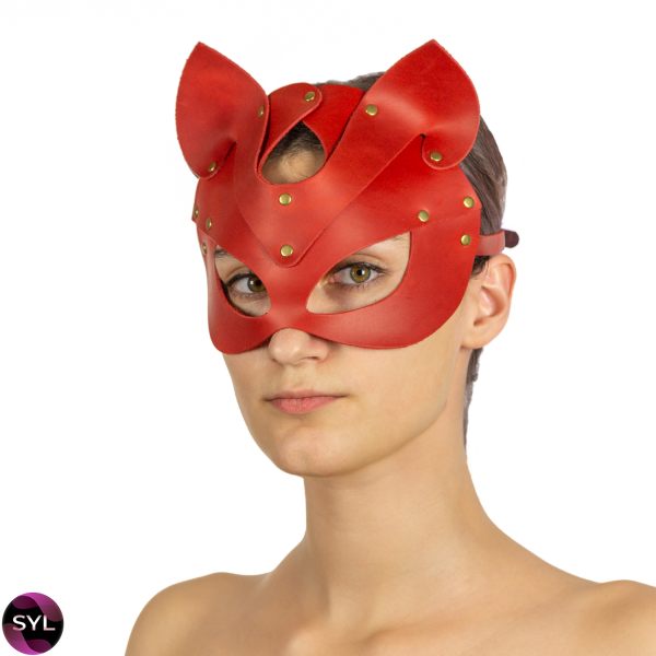 Премиум маска кошечки LOVECRAFT, натуральная кожа, подарочная упаковка SO3312 фото