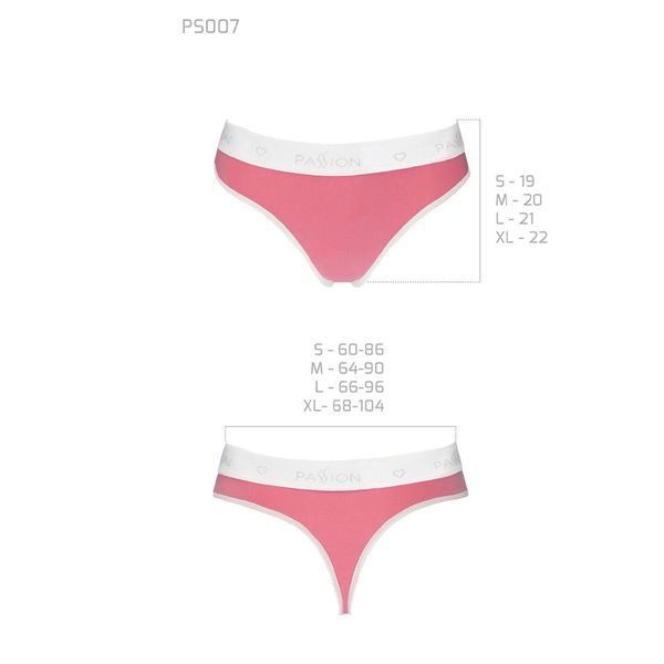 Спортивные трусики-стринги Passion PS007 PANTIES pink SO4257 фото