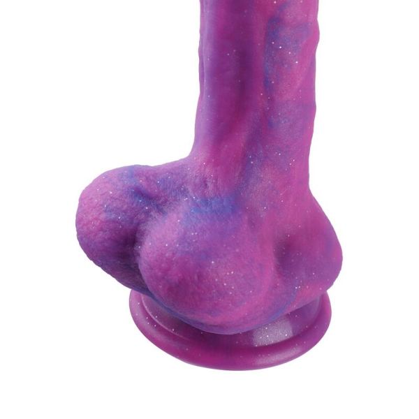 Фалоімітатор 8.2″ з вібрацією для секс-машин Hismith Purple Silicone Dildo with Vibe, KlicLok SO6212 SafeYourLove