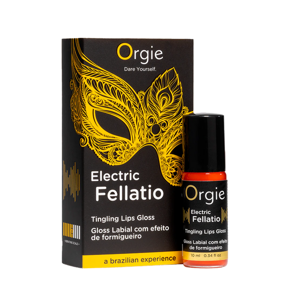 Błyszczyk do ust z wibracją ELECTRIC FELLATIO, 10 ml ORGIE (Brazylia-Portugalia)