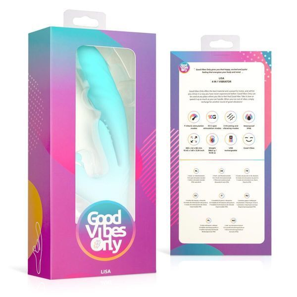 Вібратор-кролик Good Vibes Only - Lisa Thrusting Rabbit Vibrator with G-Spot Stimulator SX3066 SafeYourLove