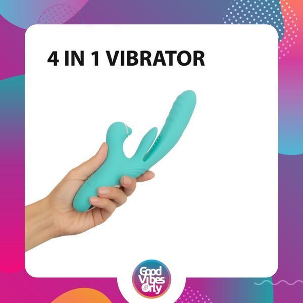 Вібратор-кролик Good Vibes Only - Lisa Thrusting Rabbit Vibrator with G-Spot Stimulator SX3066 SafeYourLove