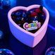 Świeca do masażu w kształcie serca Candy Blueberry, 70 ml