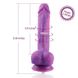 Фалоімітатор 8.2″ з вібрацією для секс-машин Hismith Purple Silicone Dildo with Vibe, KlicLok SO6212 фото 3 Safeyourlove