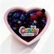 Świeca do masażu w kształcie serca Candy Blueberry, 70 ml