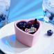 Świeca do masażu w kształcie serca Candy Blueberry, 70 ml