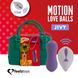 Вагінальні кульки з масажем і вібрацією FeelzToys Motion Love Balls Jivy з пультом дистанційного кер SO3852 фото 1 Safeyourlove