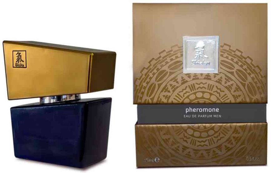 Perfumy z feromonami dla mężczyzn SHIATSU Pheromone Fragrance men szare 15 ml