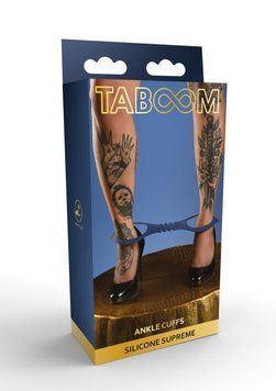 Silicone ankle cuffs Taboom Silicone Supreme, blue