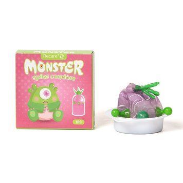 Насадка на член Recare Green Monster Spike Condom (презерватив з рядом кульок і вусиками на кінчику) SX3353 SafeYourLove