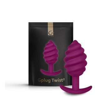 Анальная пробка рельефная Gvibe Gplug Twist 2, 10.5 х 3.9 см FT10585 фото
