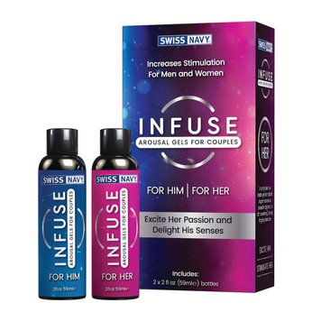 Збуджувальні гелі для пар Swiss Navy Infuse Arousal Gels for Couples 2×59 мл SO5722 SafeYourLove