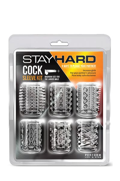 Набор насадок STAY HARD COCK SLEEVE KIT CLEAR T330223 фото