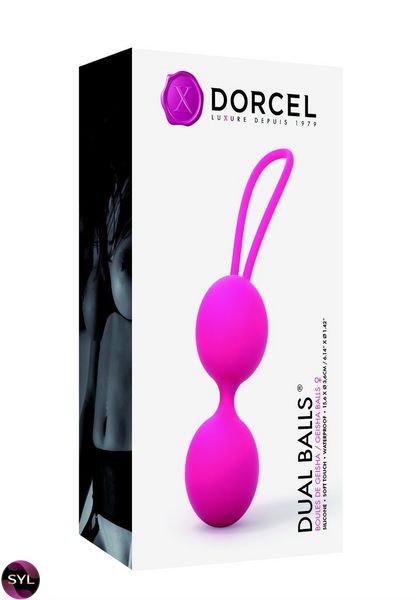 Вагинальные шарики Dorcel Dual Balls Magenta, диаметр 3,6см, вес 55гр SO2699 фото