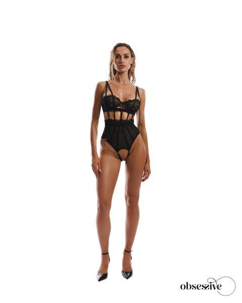 Боди Obsessive Hersis crotchless teddy, размер S SX3087 фото