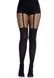 Leg Avenue Garter Illusion Tights with Net Detail One, Black