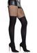 Leg Avenue Garter Illusion Tights with Net Detail One, Black
