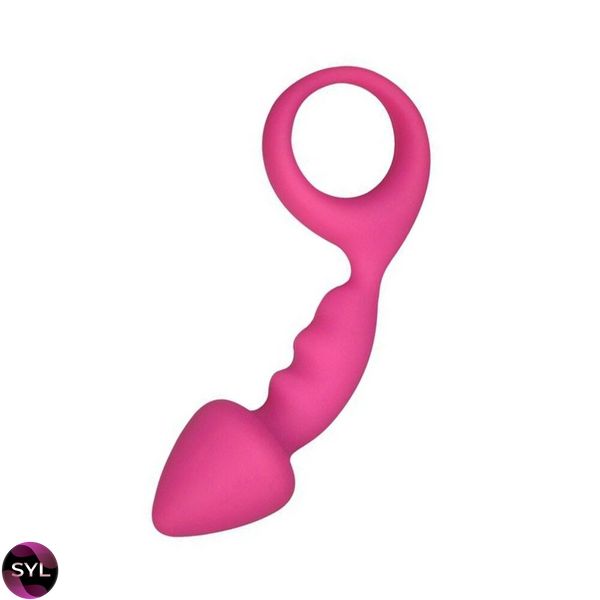 Анальна пробка Adrien Lastic Budy Pink із стимулюючою ніжкою, макс. діаметр 2,5 см AD20081 SafeYourLove