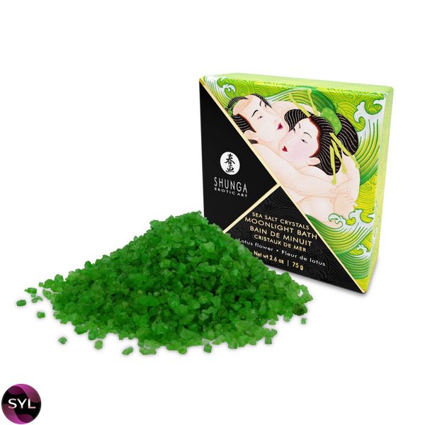 Сіль для ванни Shunga Moonlight Bath – Lotus Flower (75 гр), сіль Мертвого моря, ароматичні олії SO2542 SafeYourLove