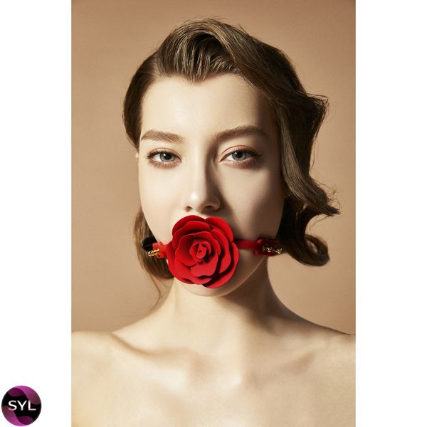 Кляп у формі Троянди червоний Rose Ball Gag UPKO U61827 SafeYourLove