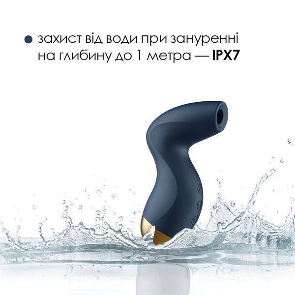 Niebieski podciśnieniowy stymulator łechtaczki Svakom Pulse Pure