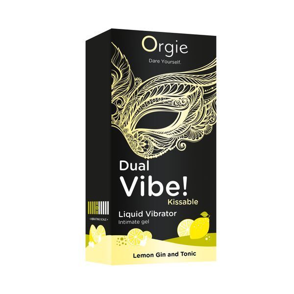 Płynny wibrator DUAL VIBE koktajl Gin z tonikiem cytryna, 15 ml Orgie