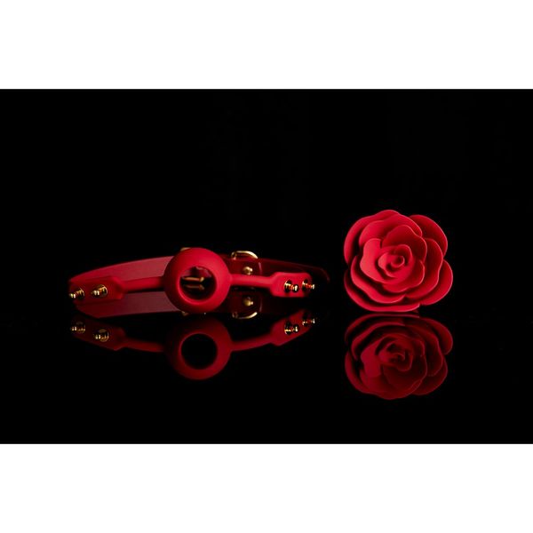 Кляп в форме Розы красный Rose Ball Gag UPKO U61827 фото