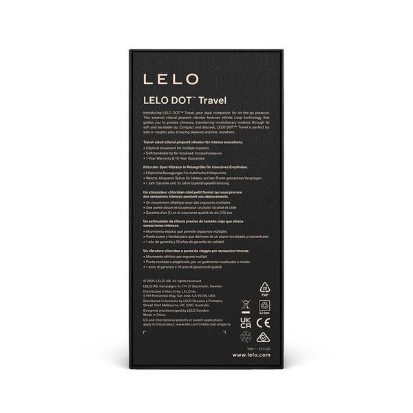 Рожевий кліторальний вібратор LELO DOT Travel SX2551 SafeYourLove