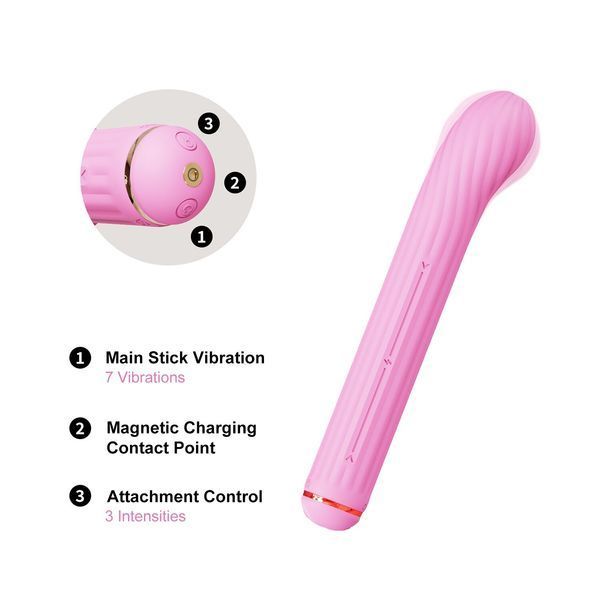 Otouch Magic Stick S1 Plus Vibrator, color Pink