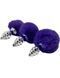 Alive Anal Pleasure Butt Plug with Dark Purple Tail, size S