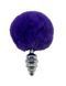 Alive Anal Pleasure Butt Plug with Dark Purple Tail, size S