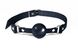 Кляп силіконовий Feral Feelings Silicon Ball Gag Black/Black, чорний ремінець, чорна кулька SO8265 фото 1 Safeyourlove