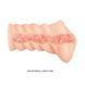 Beige realistic vagina masturbator beige, 14 x 7 cm