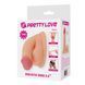 Dildo prosthesis PRETTY LOVE realistic, elastic, light beige, 13 cm