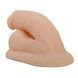 Dildo prosthesis PRETTY LOVE realistic, elastic, light beige, 13 cm